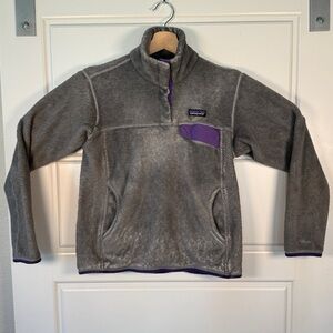 Patagonia Women’s Re-Tool Snap-T Pullover Fleece, M, Grunge Heavy Wear